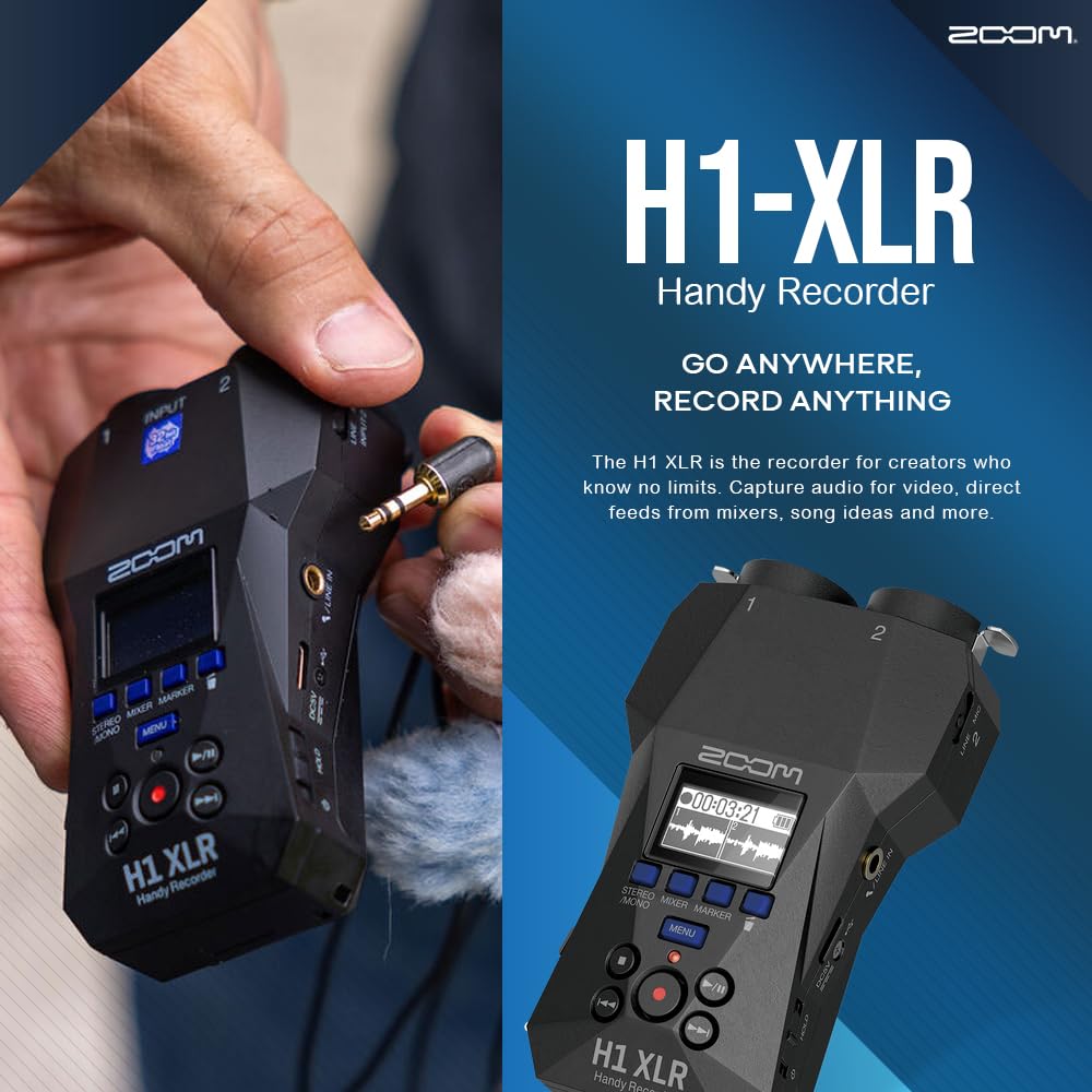 ZOOM H1 XLR ハンディレコーダー ズーム(楽器) ZOOM H1 XLR Handy Recorder 32bitフロート録音